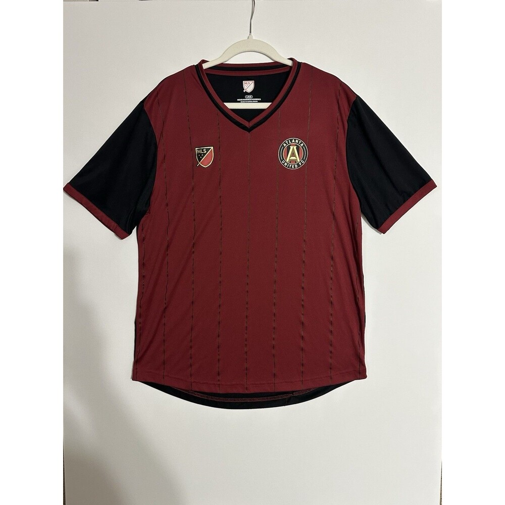 MLS Atlanta United FC Jersey Shirt Mens Large Burgundy Maroon Soccer Football